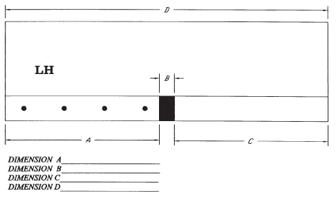 PATIO DOOR SILL SPECIFICATIONS