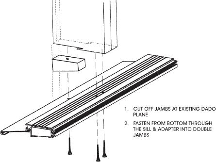 OUTSWING DOUBLE JAMB ADAPTER